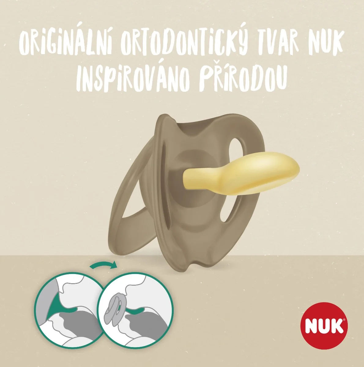 NUK For Nature Dudlík latex 0-6m box 2 ks