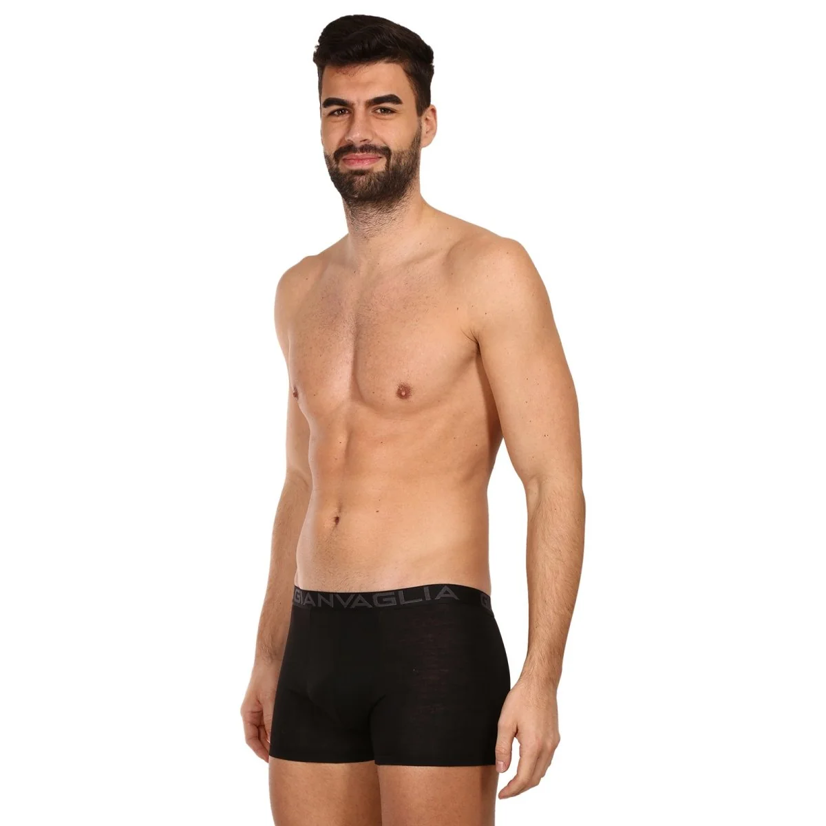 Gianvaglia 10PACK pánské boxerky černé (023) XL 