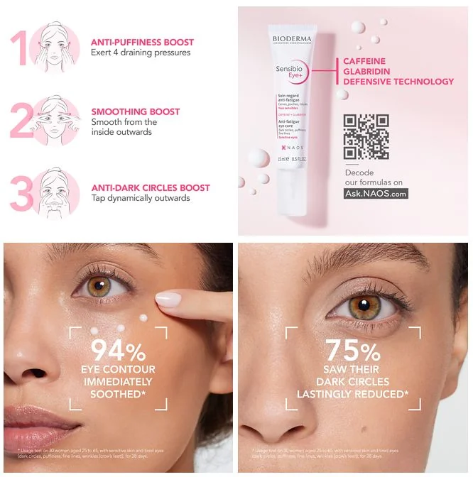 BIODERMA Sensibio Eye+ oční gel-krém 15 ml