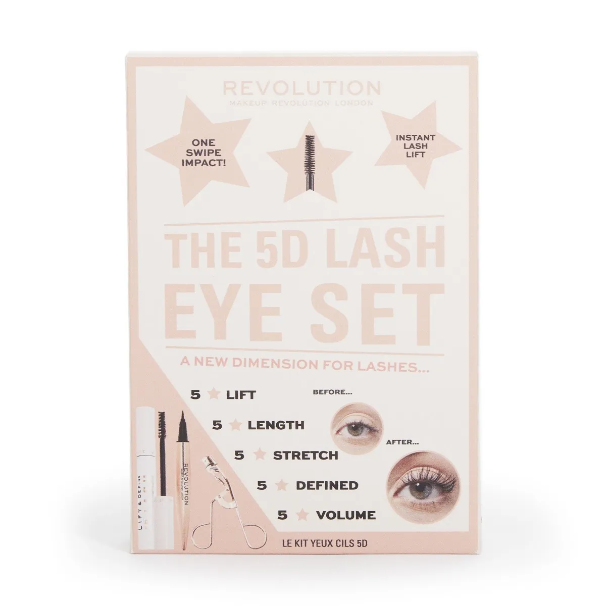 Makeup Revolution 5D Lash Eye Set sada na oči 3 ks