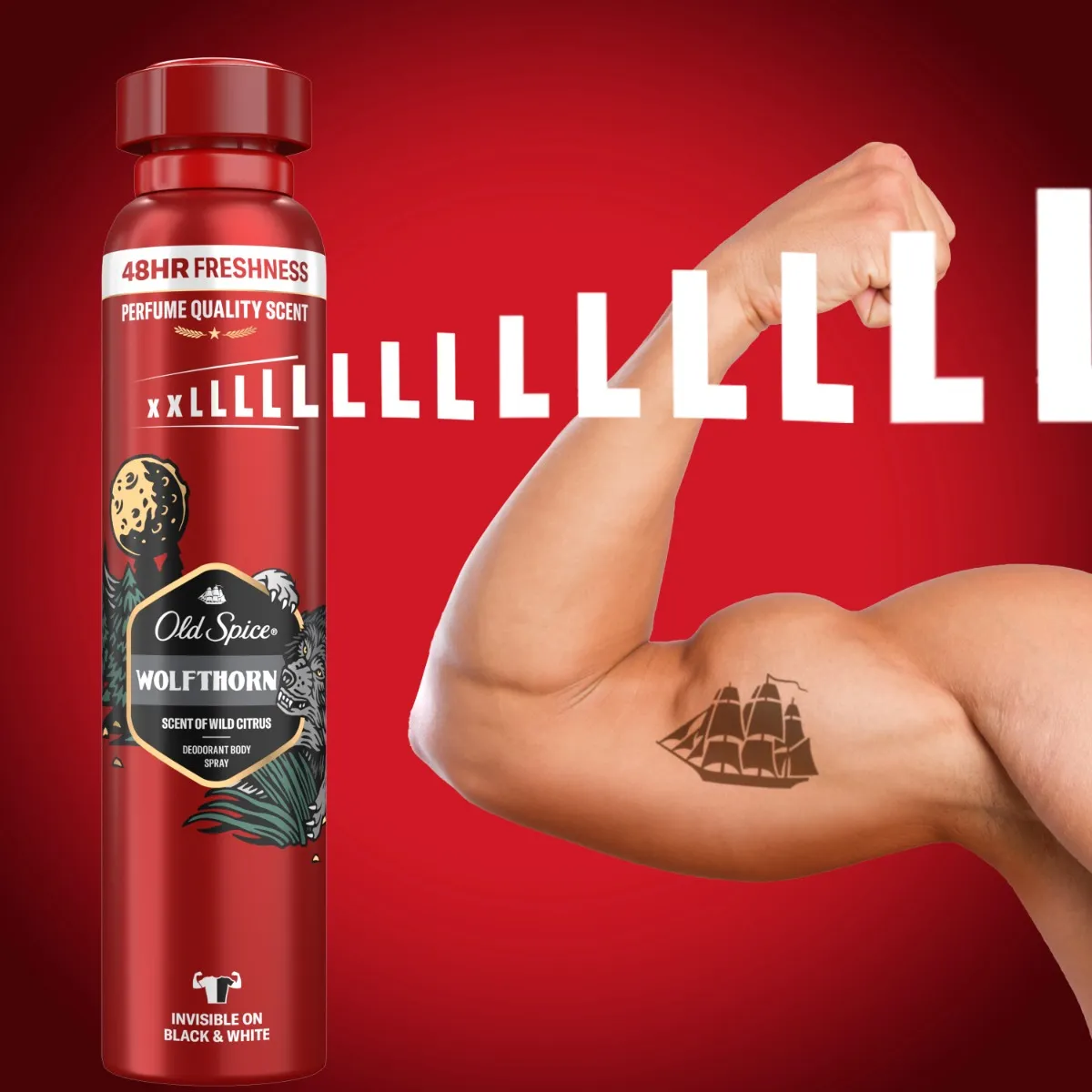 Old Spice Wolfthorn Pánský deodorant ve spreji XXL 250 ml