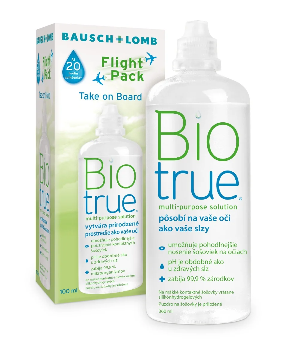 Biotrue Multipurpose solution Flight Pack 100 ml