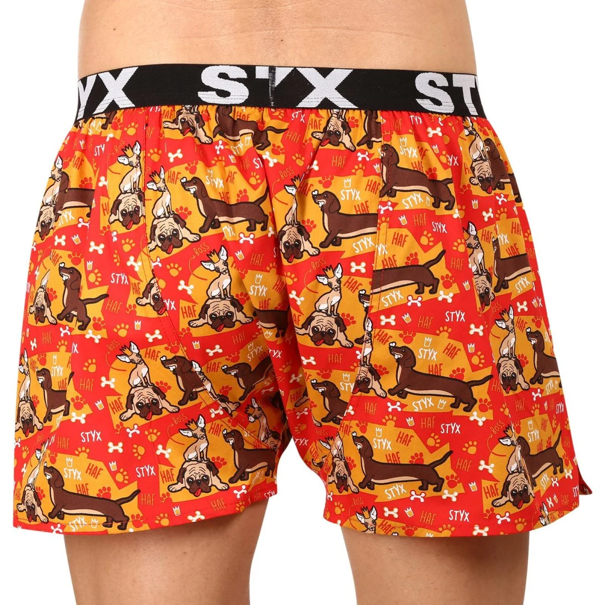 Styx 3PACK pánské trenky art sportovní guma vícebarevné (3B13946) M 