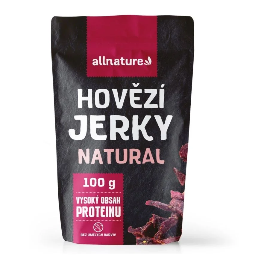 Allnature BEEF Natural Jerky sušené hovězí maso 100 g