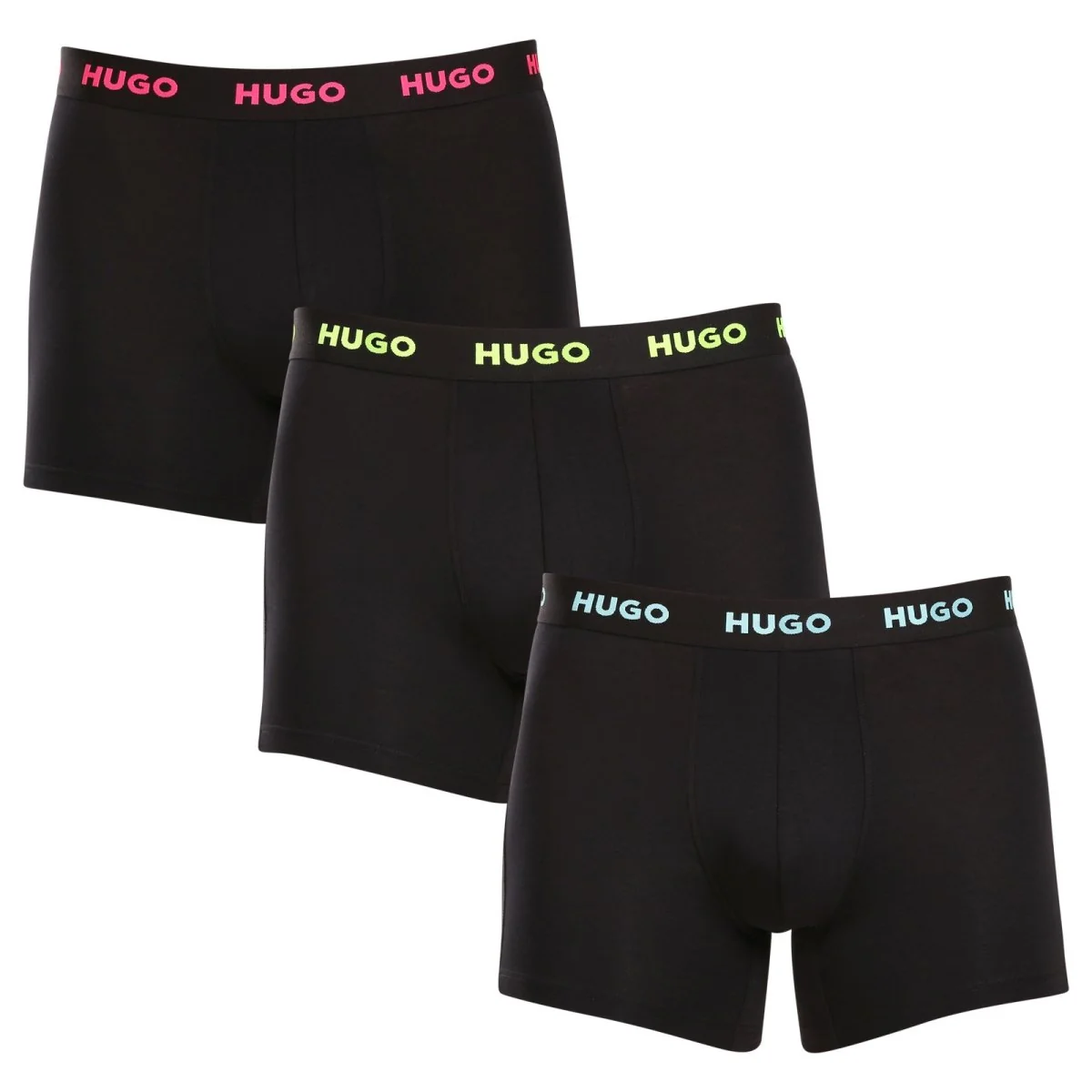 HUGO 3PACK pánské boxerky černé (50503079 971) M