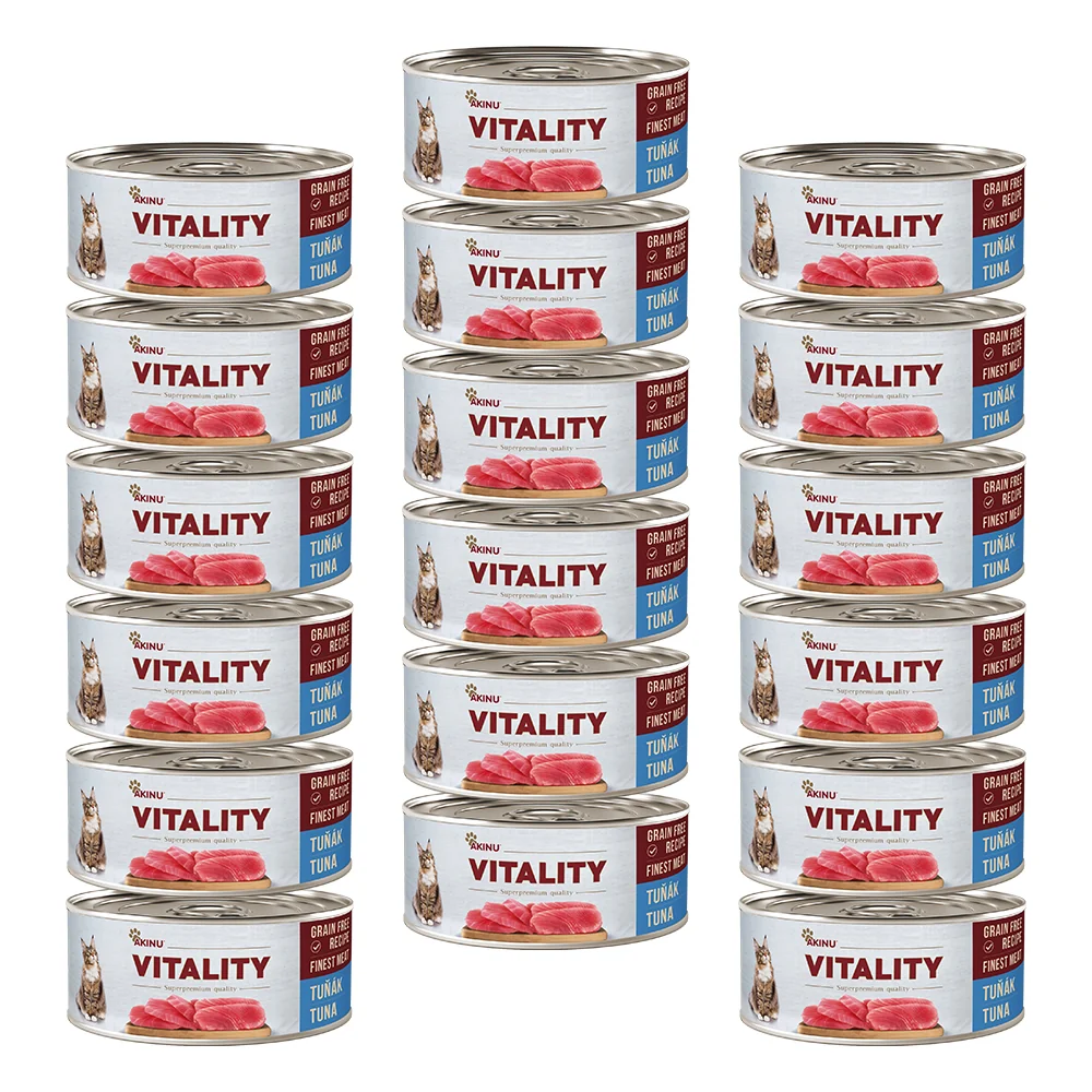 Akinu VITALITY Tuňák konzerva pro kočky 18 x 70 g