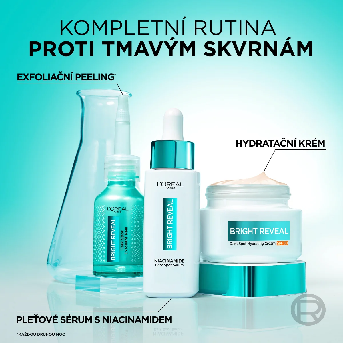 Loréal Paris Bright Reveal Krém proti tmavým skvrnám SPF50 50 ml