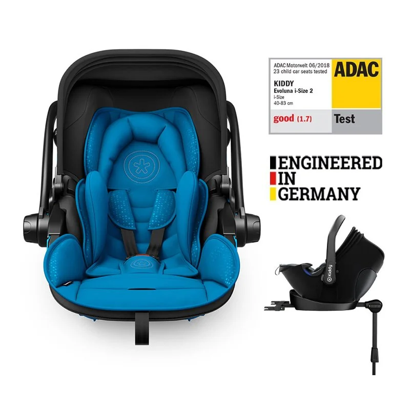 KIDDY Autosedačka Evoluna i-size 2 + Isofix základna 40-83 cm Summer Blue 