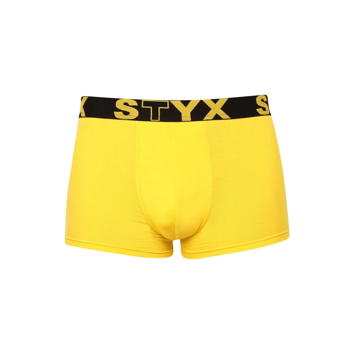 Styx Pánské boxerky sportovní guma žluté (G1068) XXL