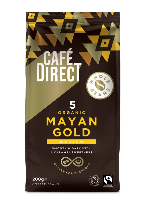 Cafédirect BIO Mayan Gold Mexiko SCA 82 zrnková káva 200 g