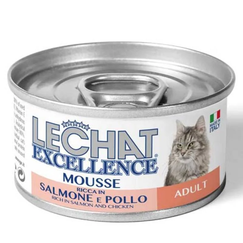 Monge LECHAT EXCELLENCE MOUSSE Pěna s lososem a kuřecím masem pro dospělé kočky