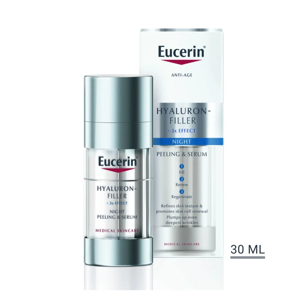 Eucerin Hyaluron-Filler + 3x Effect noční obnovující a vyplňující sérum 30 ml