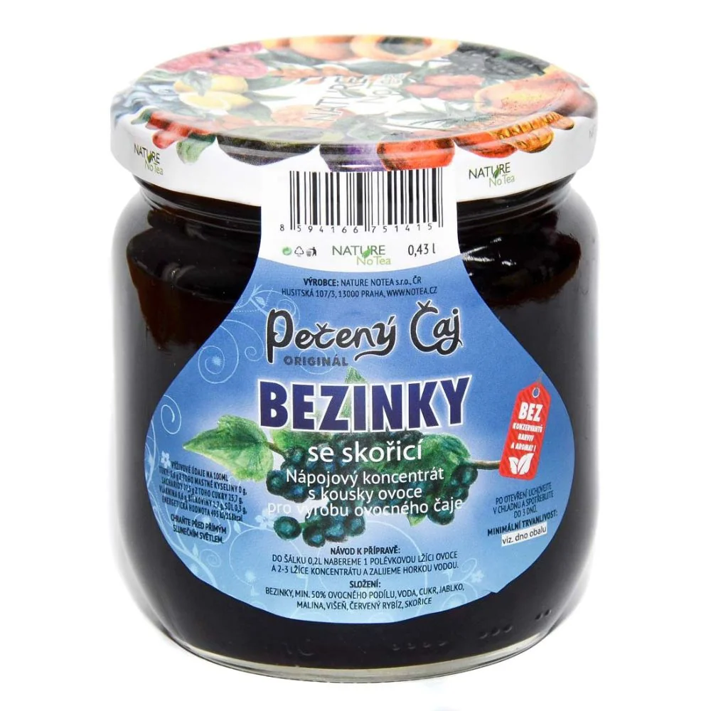 Nature Notea Čaj pečený Bezinky se skořicí 430 ml