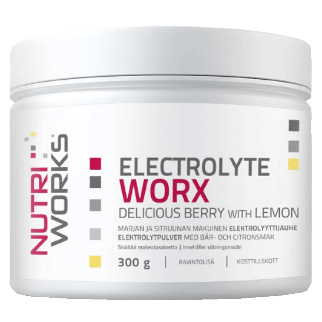 NutriWorks Electrolyte Worx NEW 300g - lesní plody, citron