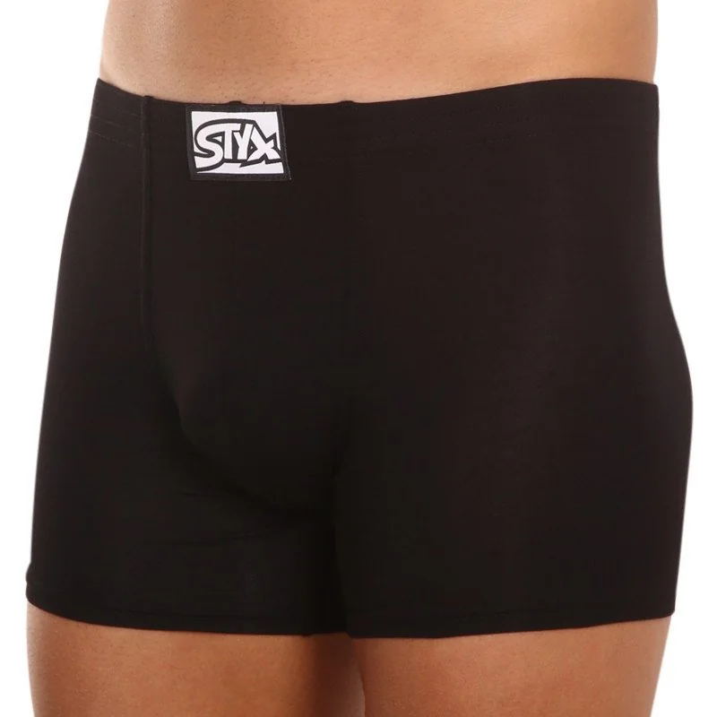 Styx 3PACK pánské boxerky long klasická guma vícebarevné (3F96019) M 