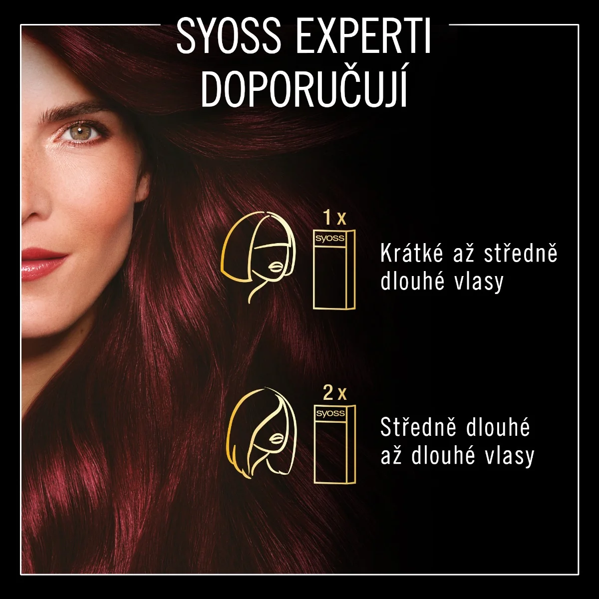 Syoss Oleo Intense Barva na vlasy 4-23 burgundská červeň 50 ml