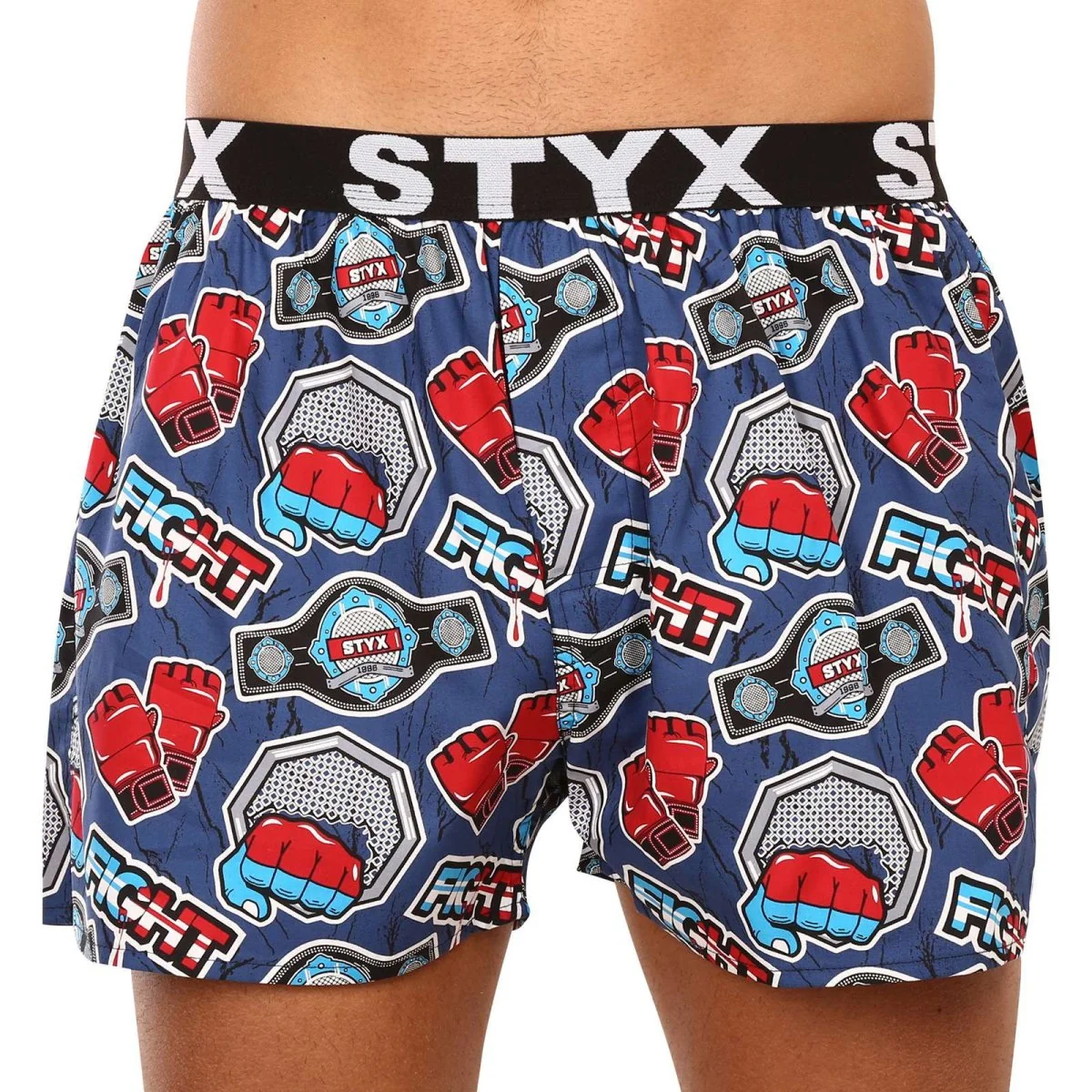 Styx 3PACK pánské trenky art sportovní guma vícebarevné (3B13946) M 