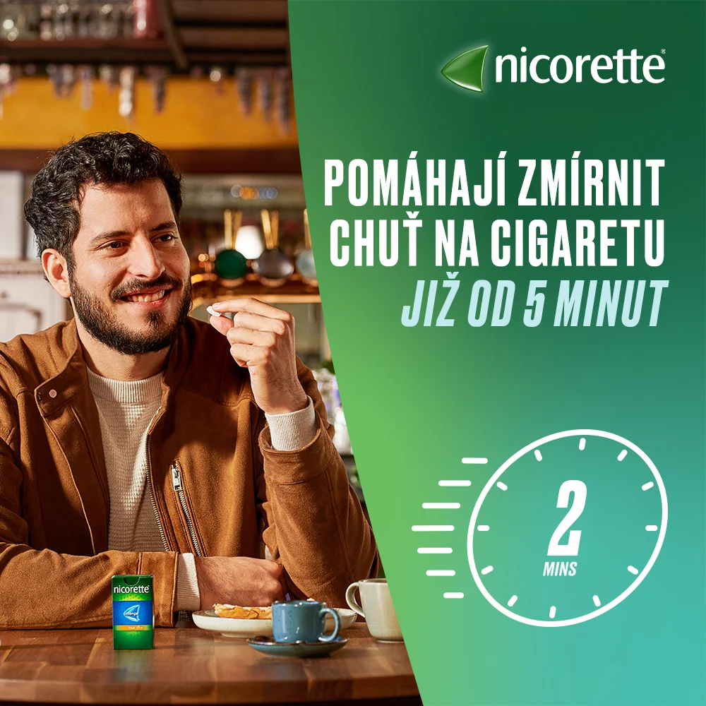 Nicorette Mint 4 mg 2x40 lisovaných pastilek