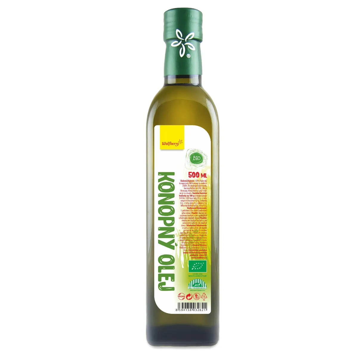 Wolfberry Konopný olej BIO 500 ml