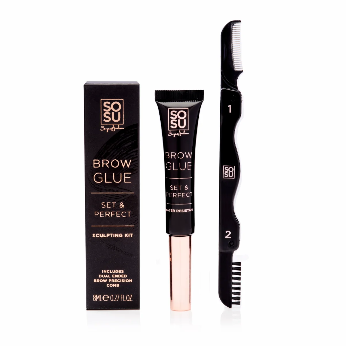 SOSU Brow Glue Set & Perfect Sada na obočí 1 sada