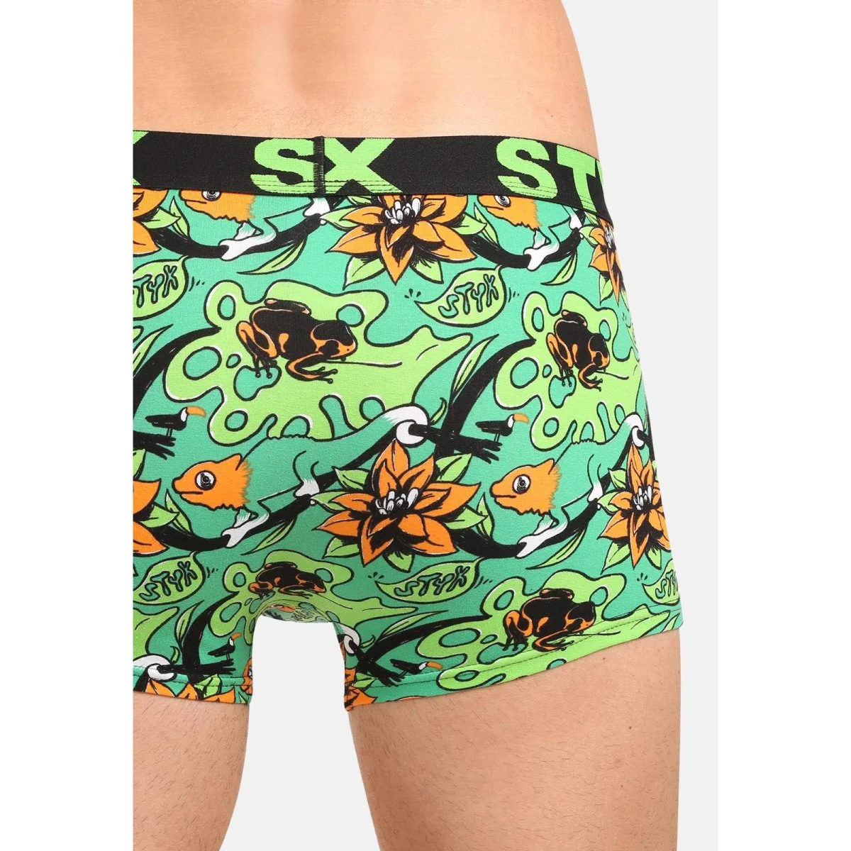 Styx Pánské boxerky art sportovní guma tropic (G1557) XL 