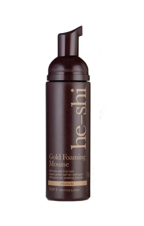 he-shi Gold Foaming Mousse samoopalovací pěna 150 ml