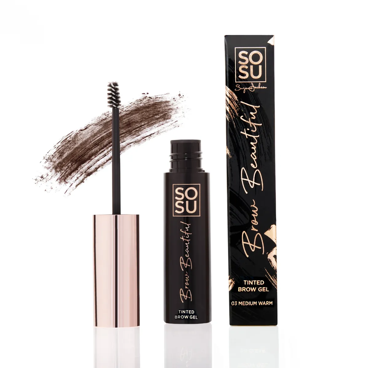 SOSU Cosmetics Brow Beautiful Gel na obočí 01 Fair Warm 5 ml