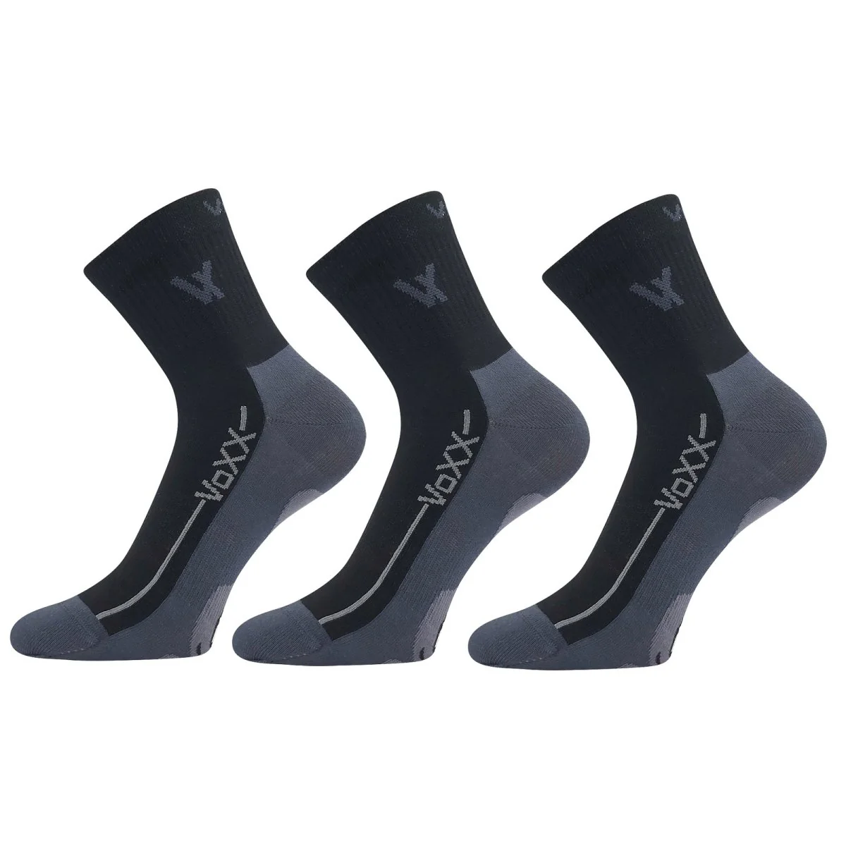 VoXX 3PACK ponožky černé (Barefootan-black) M 