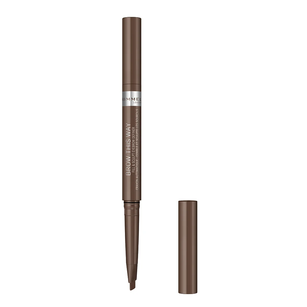 Rimmel Brow This Way Fill&Sculpt 002 tužka na obočí medium brown 0,25 g