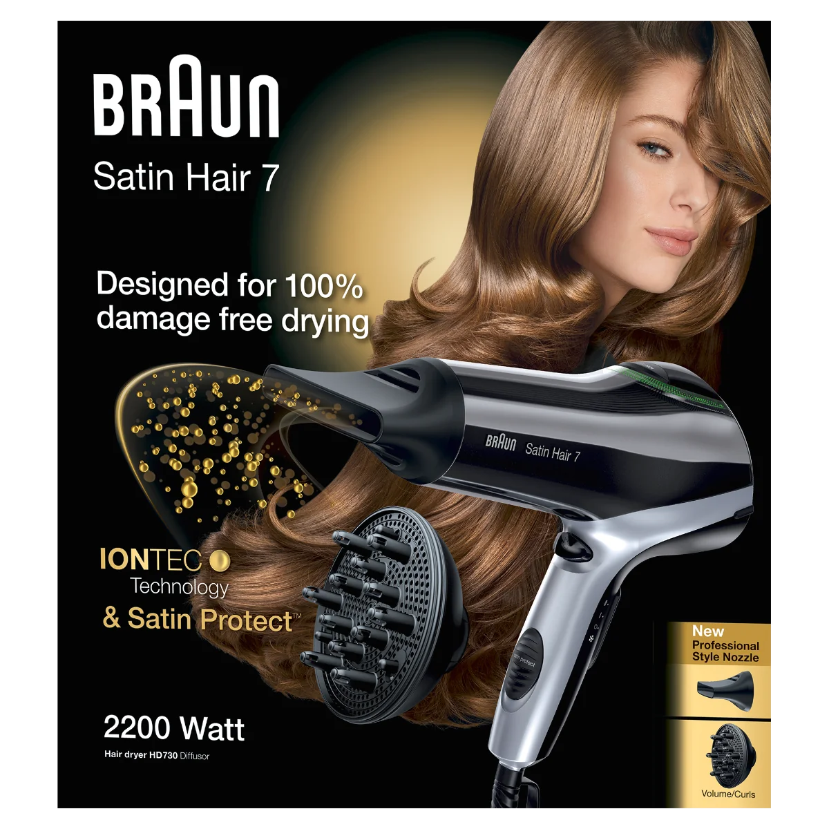 Braun Satin Hair 7 HD 730 Ionic vysoušeč vlasů