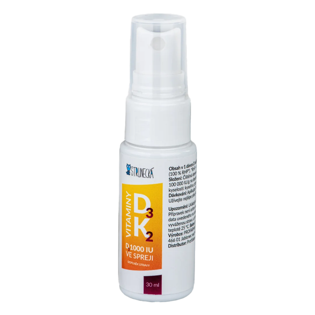 Strunecká Vitamin D3 1000 IU + K2 ve spreji - 30ml