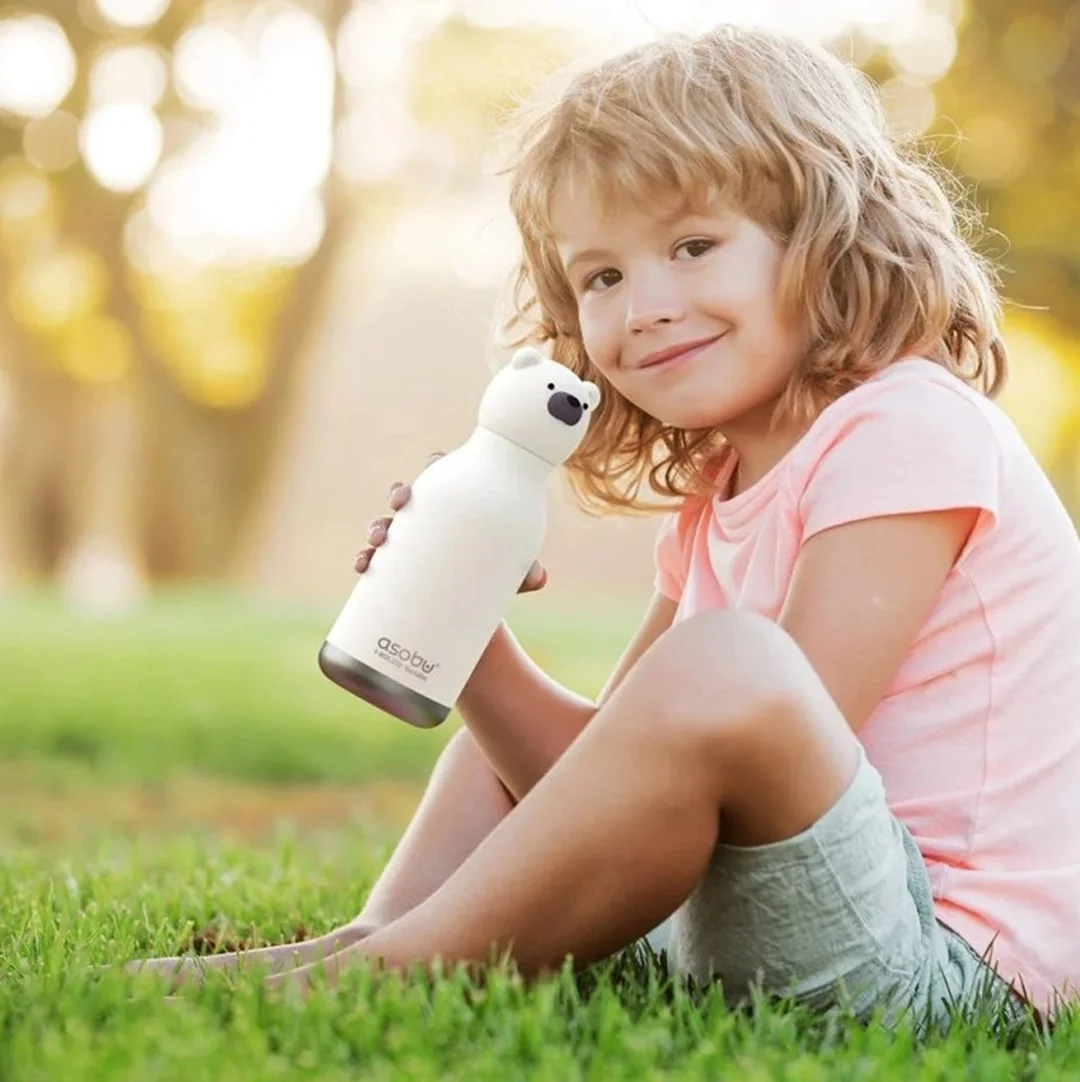 ASOBU Bestie Bottles láhev na pití medvídek Dětská termoska