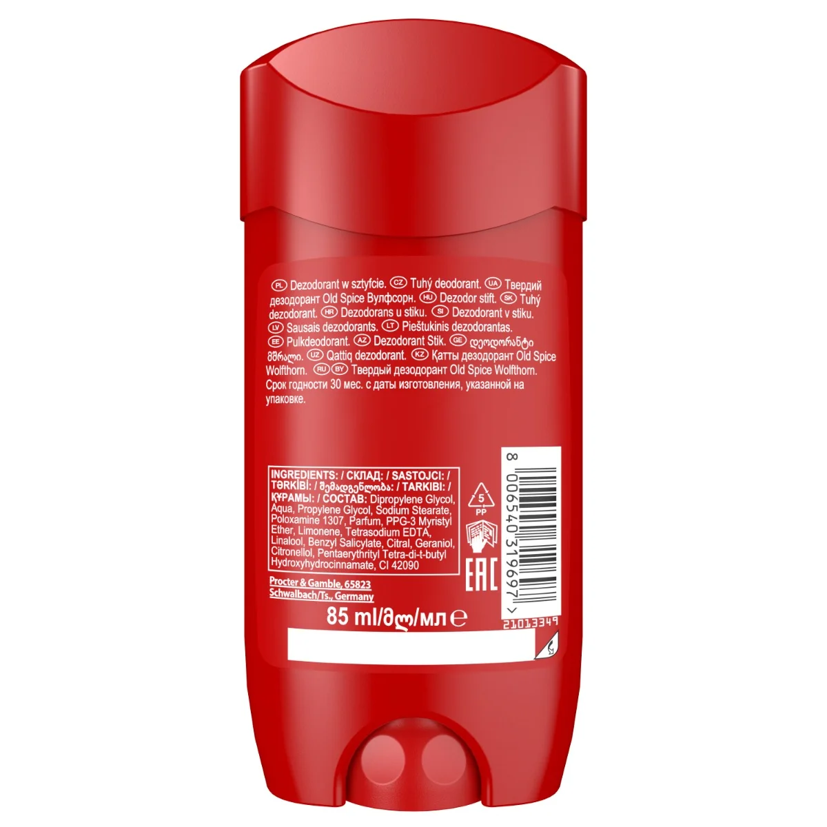 Old Spice Wolfthorn Pánský tuhý deodorant XXL 85 ml