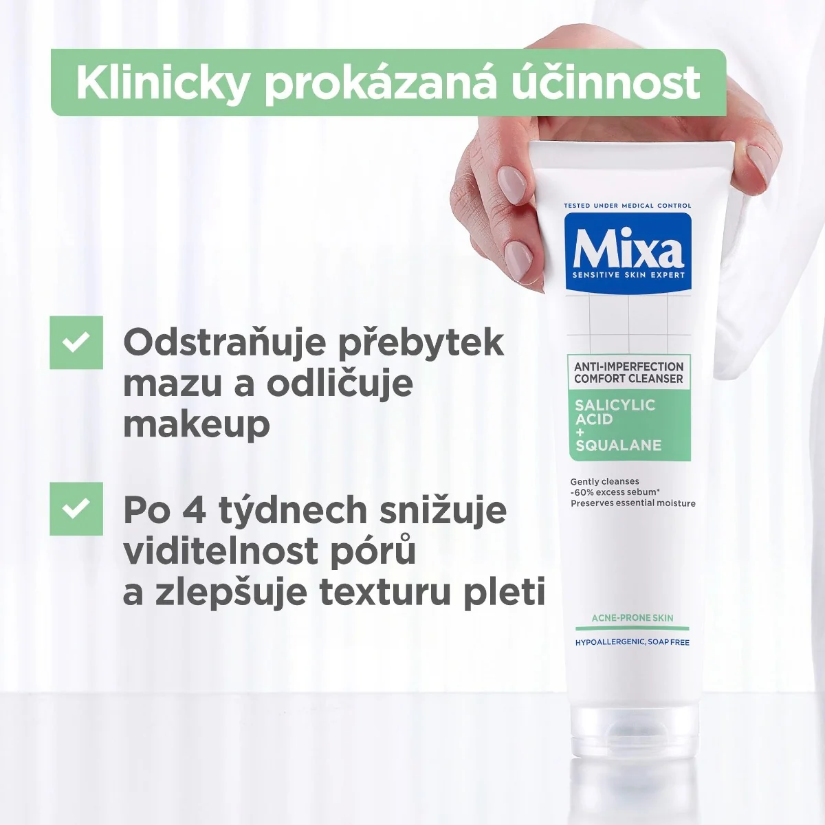 Mixa Salicylic Acid Čisticí gel proti nedokonalostem 150 ml