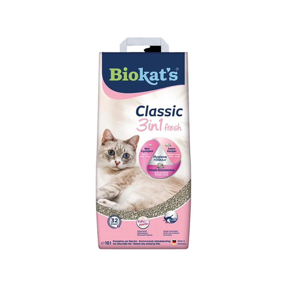 Biokats Podestýlka classic fresh 3in1 baby 10 l