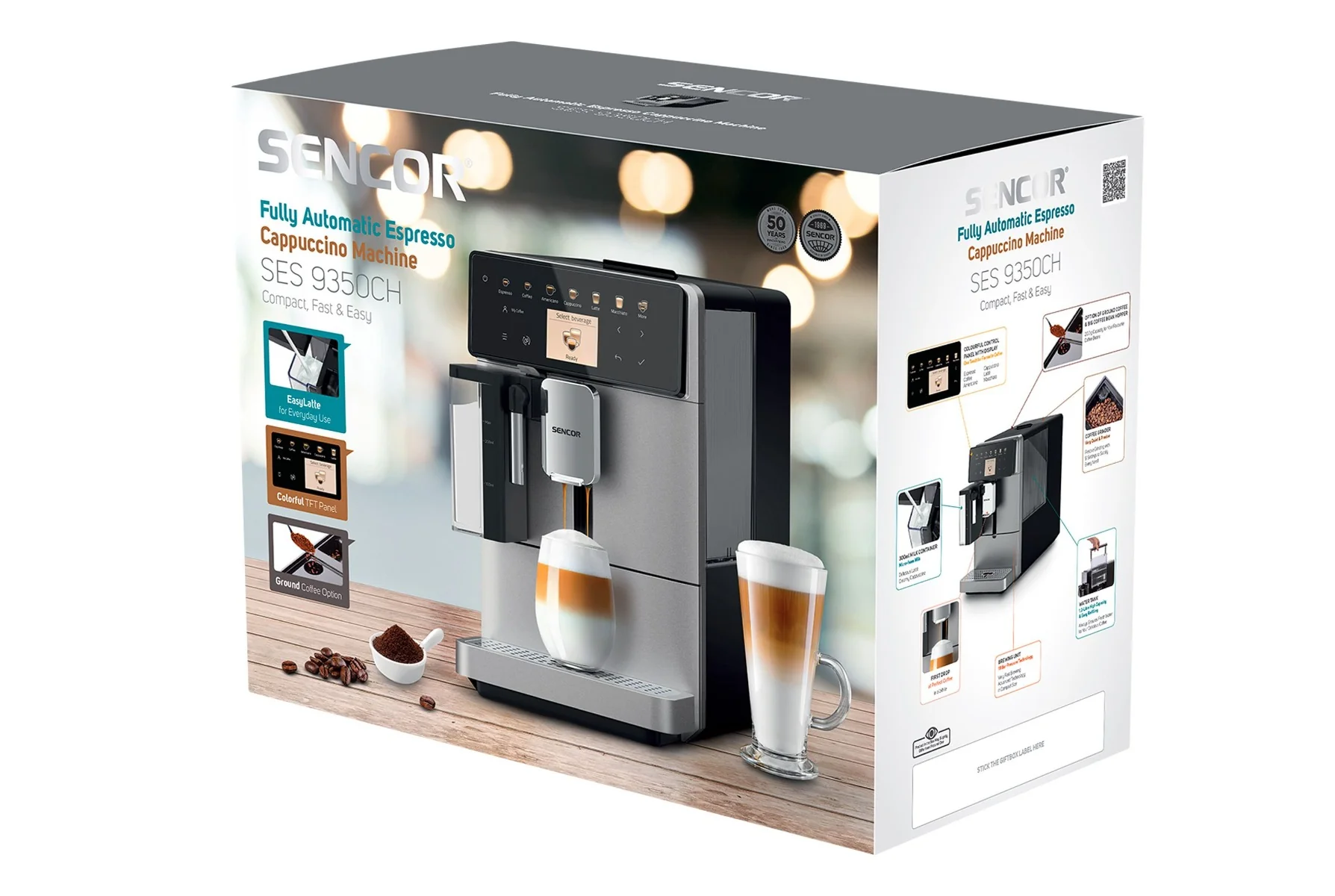 SENCOR SES 9350CH Espresso automatický kávovar