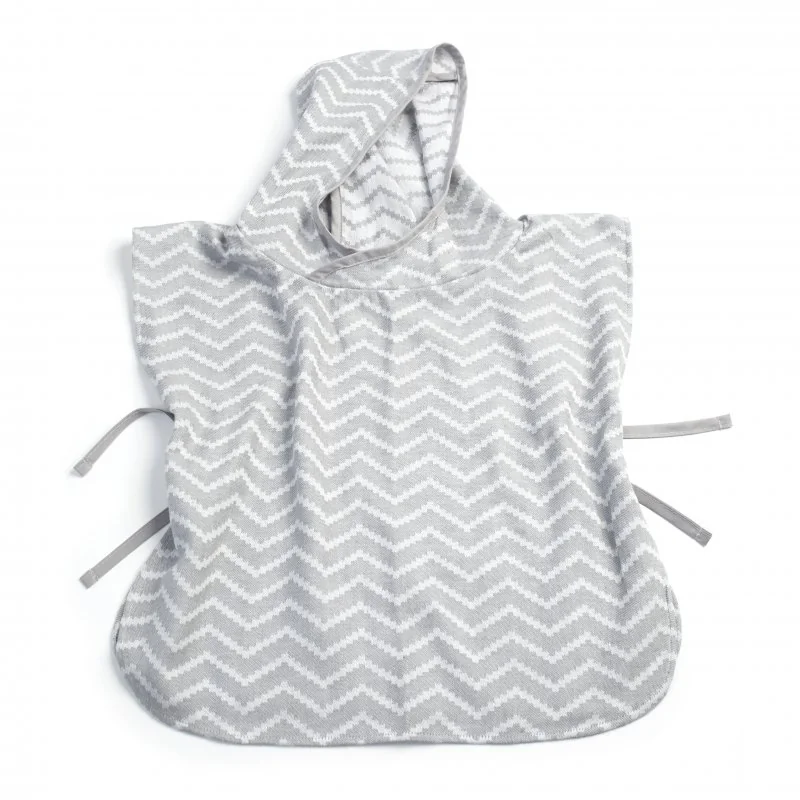 KipKep mušelínové PONCHO M Silver Grey