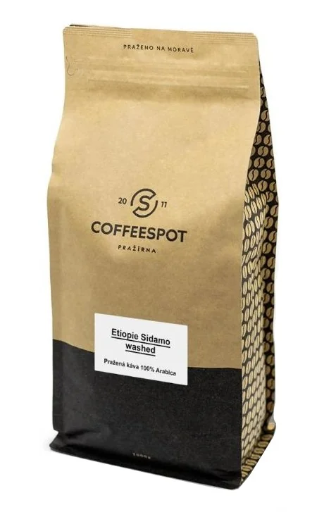 Coffeespot Etiopie Sidamo Washed zrnková káva 1000 g