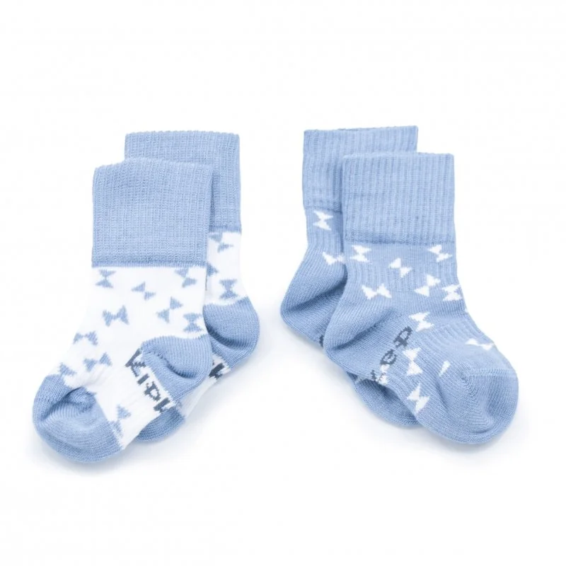 KipKep dětské ponožky Stay-on-Socks 6-12m 2páry Party Blue 