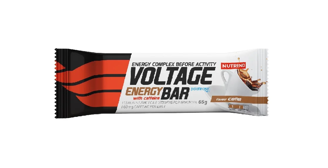 Nutrend Voltage Energy Bar with Caffeine káva 65 g