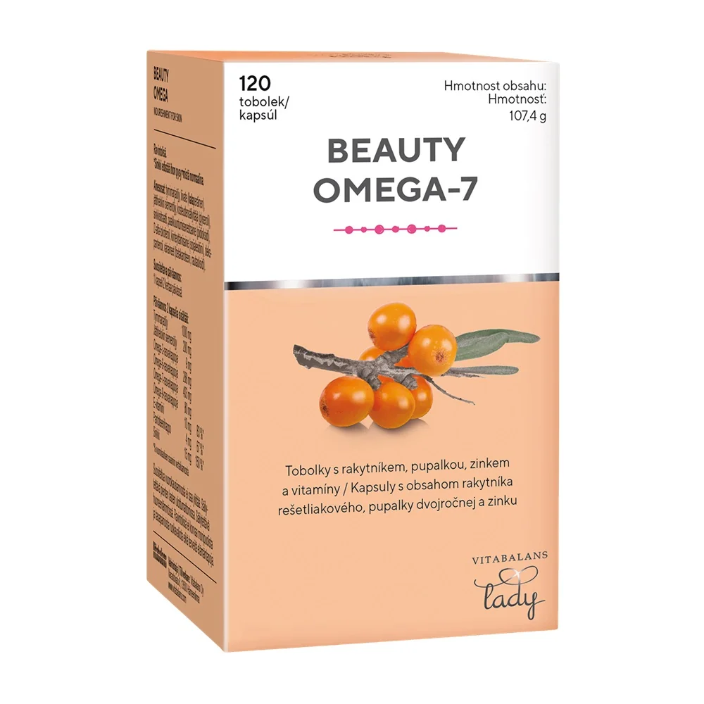 Vitabalans Beauty Omega-7 120 kapslí