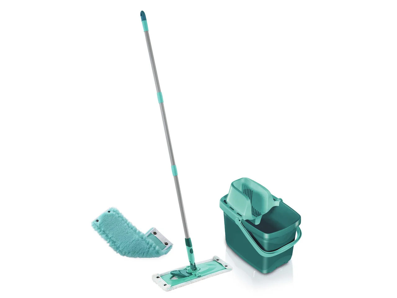 Leifheit Combi Clean M + náhrada Static Plus mop + vědro