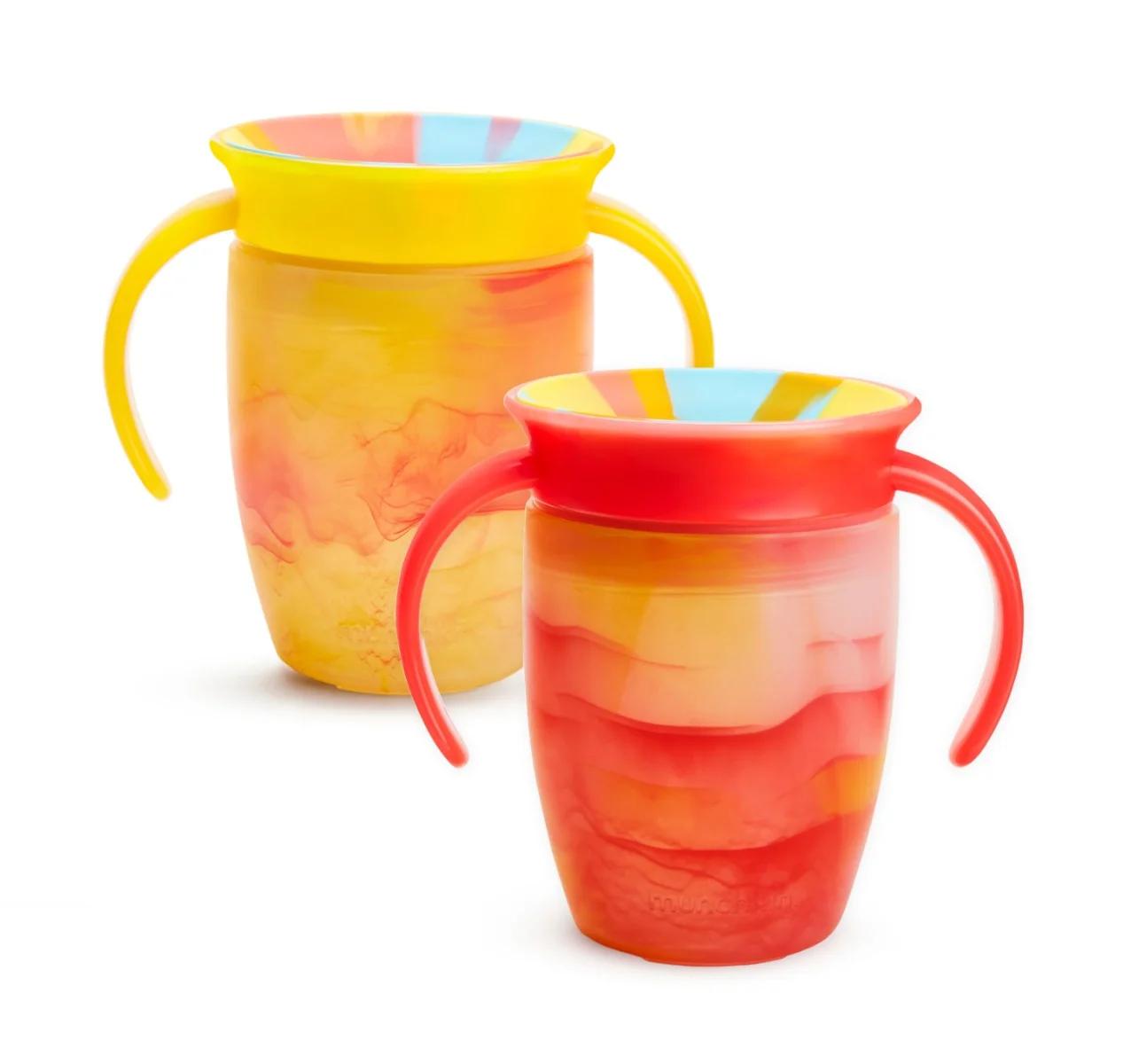 Munchkin Miracle 360° Tie Dye Cup Tropical 6m+ 2x207 ml žlutý a červený