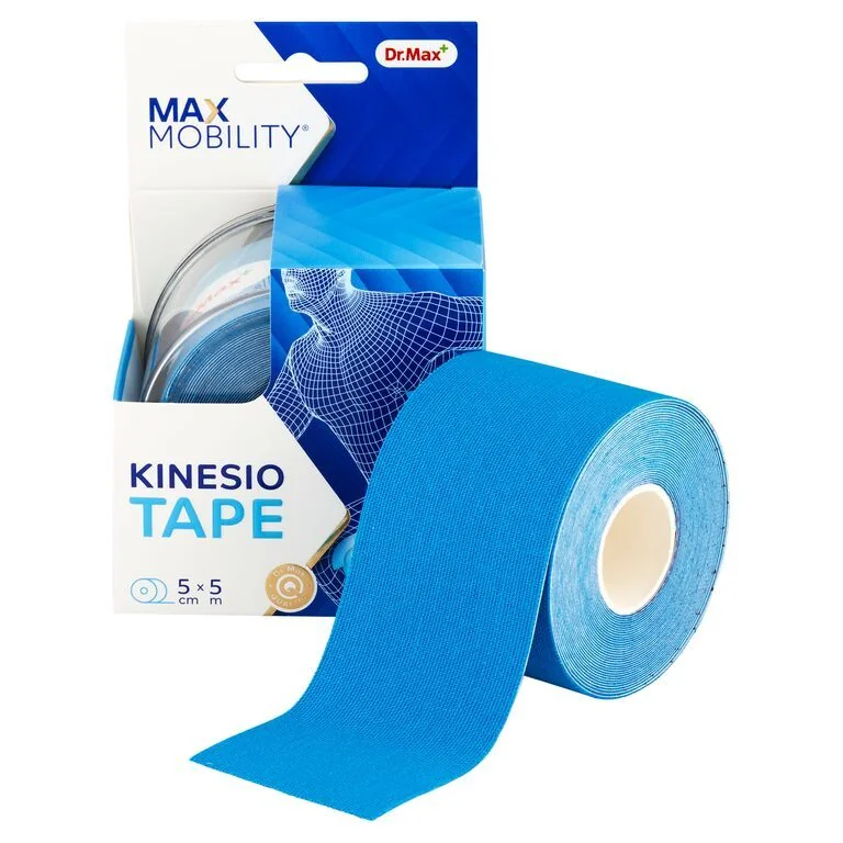 Dr. Max Kinesio Tape Blue 5 cm x 5 m tejpovací páska 1 ks