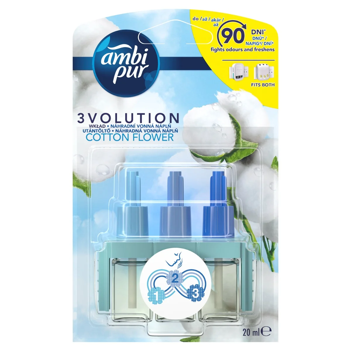 Ambi Pur 3volution Cotton Flower náhradní náplň 20 ml