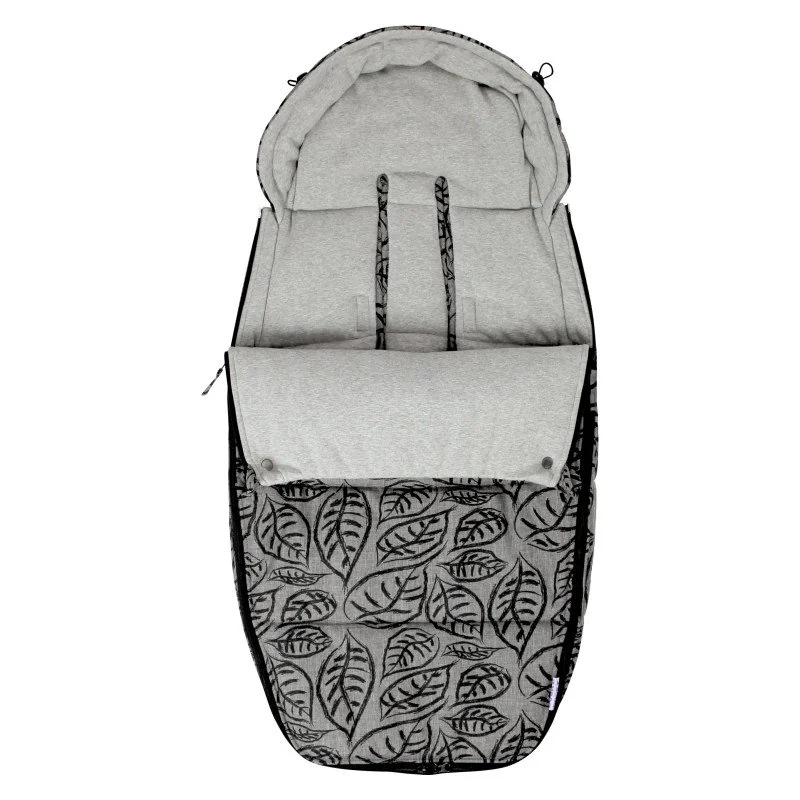 Dooky fusak Footmuff vel. L GREY LEAVES DeLuxe 