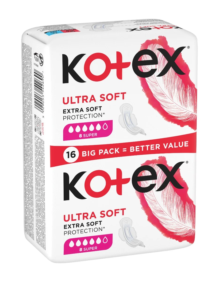 Kotex Ultra Soft Super vložky 16 ks