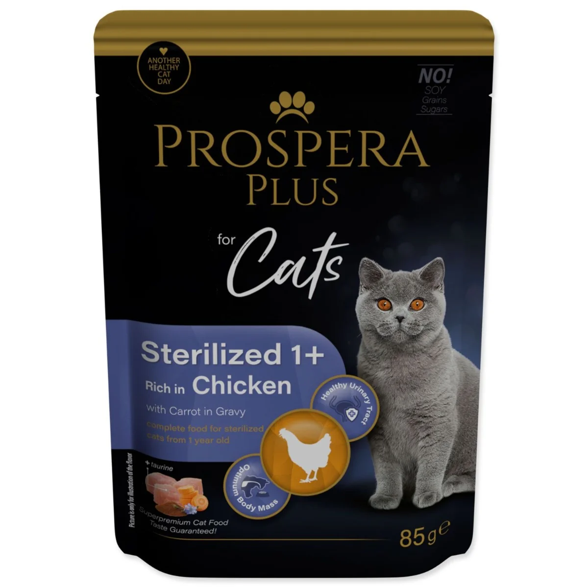 PROSPERA Plus Sterilized 1+ Chicken Carrot kapsička 85 g