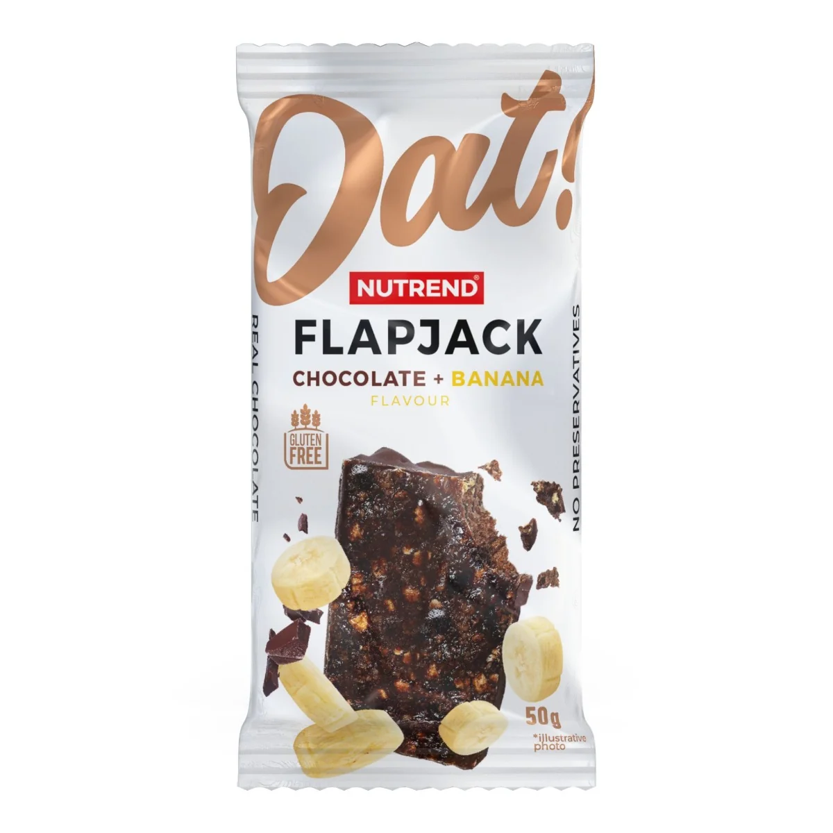 Nutrend Flapjack čokoláda + banán 50 g