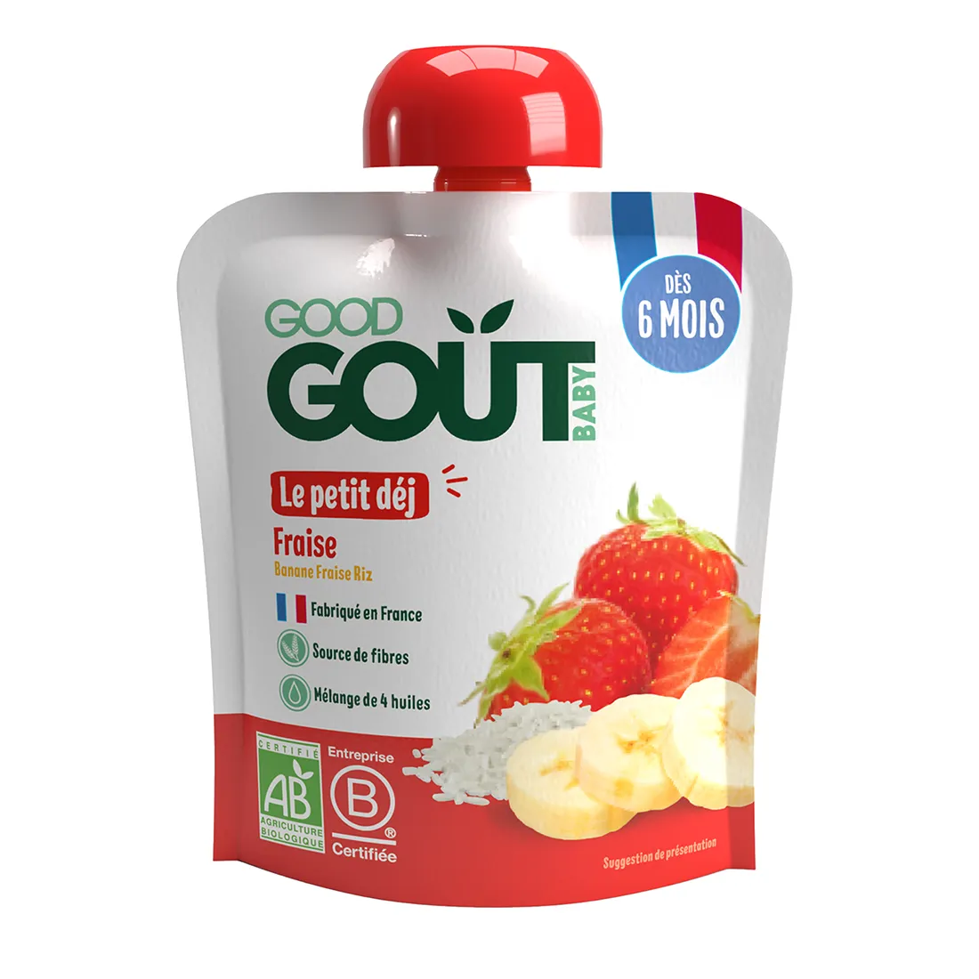 Good Gout BIO Jahodová snídaně 6m+ kapsička 70 g